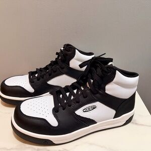 Keen utility Men's Black and White Sneakers composite toe 10D